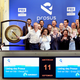 Bob van Dijk, CEO of Naspers and Prosus Group poses at Amsterdam's stock exchange, as Prosus begins trading on the Euronext stock exchange in Amsterdam